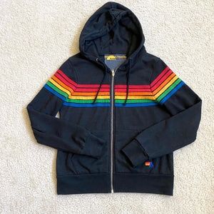 Aviator Nation 6-Stripe Zip-up Hoodie